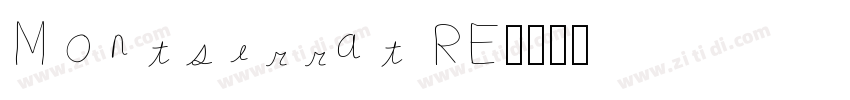 Montserrat RE字体转换